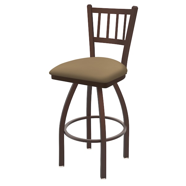 25" Swivel Counter Stool, Bronze Finish, Canter Sand Seat